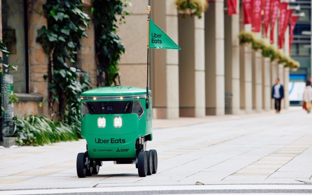 Uber Eats is launching a delivery service with Cartken’s sidewalk robots in Japan