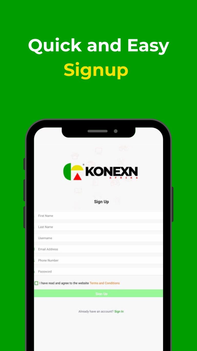 Konexn Afrika app screen 4