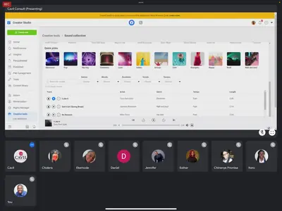 Live online class: Meta Creator Studio