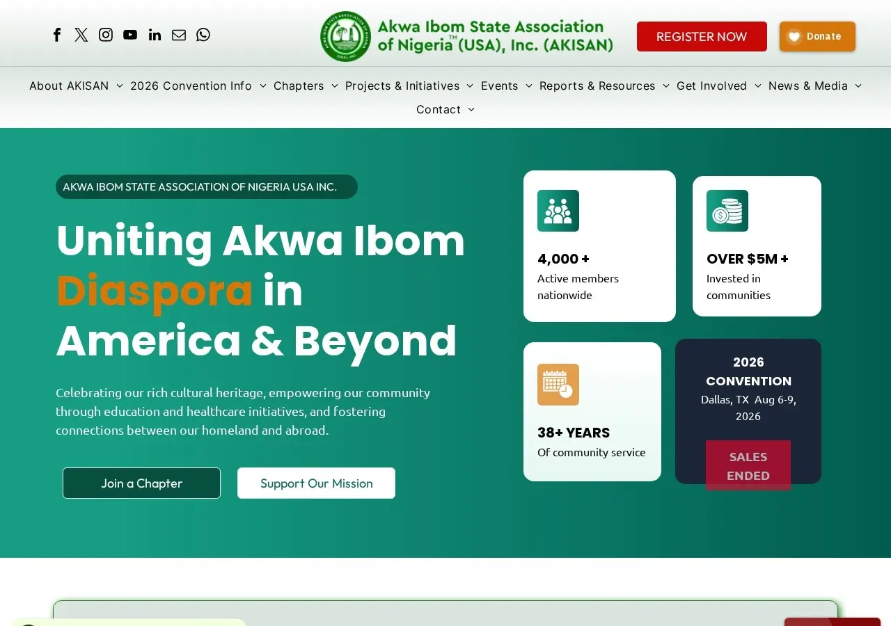 AKISAN USA website home page