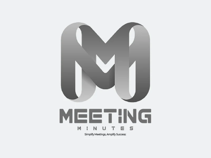 Meeting Minutes logo in greyscale