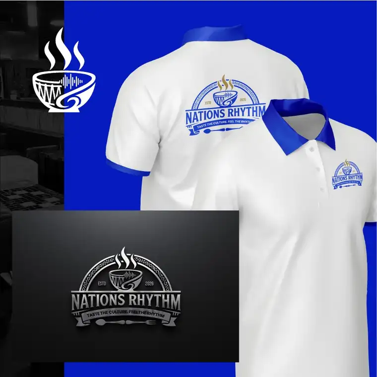 Nations Rhythm staff polo shirts